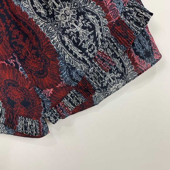 NEW Intermix Provo Paisley Romper in Blue Multi - Picture 6 of 6